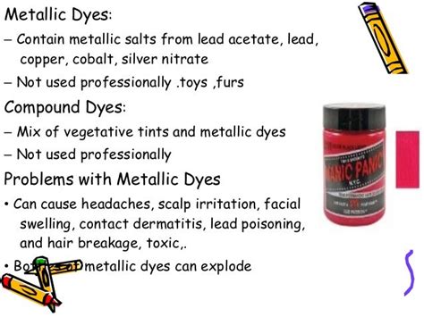 metallic salts in box dye list|metallic salts hair color.